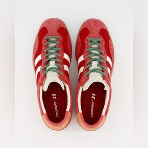 NEW WITH BOX Coolway Vibrant Kizuna Red Pepper Sneakers with Green Accents